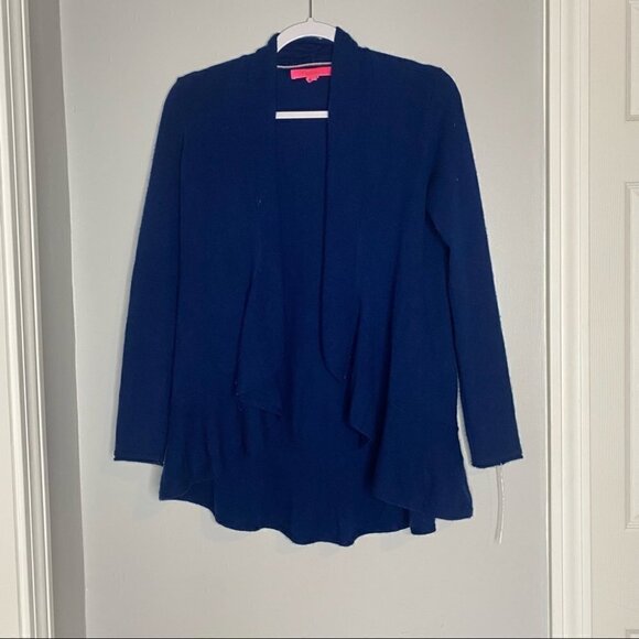 Lilly Pulitzer Marette Royal Blue Cashmere Cardigan - Picture 2 of 8